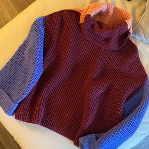 Free people colorblock sweater